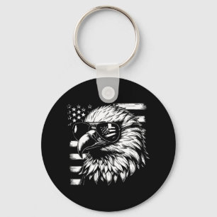 Dag ontwerp voor 4 juli Patriottische Mannen Boys Sleutelhanger