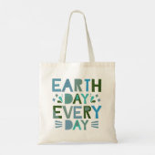 Dag op aarde elke dag - bespaar de planeet tote bag (Achterkant)