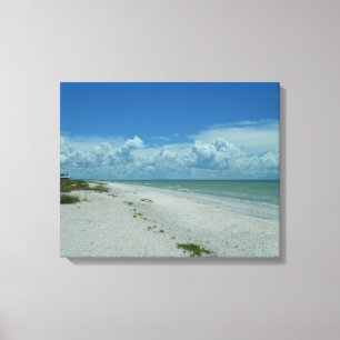 Dag op een tropisch strand canvas afdruk