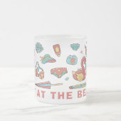 Dag op het strand - 2025 matglas koffiemok (Center)