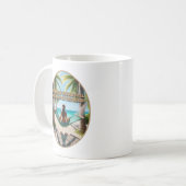 Dag op het strand koffiemok (Voorkant links)