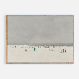 Dag op het strand.  poster