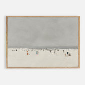 Dag op het strand.  poster