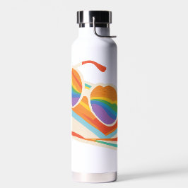 dag op het strand waterfles