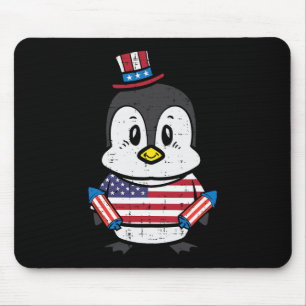 Dag Pinguïn 4th Juli Amerika Peuter Jongens Kinder Muismat