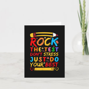 Dag Rock De Test Grappige Leraar Student Testing E Kaart