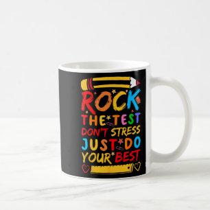 Dag Rock De Test Grappige Leraar Student Testing E Koffiemok