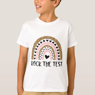 Dag Rock De Test Leraar Grappige Regenboog Testen  T-shirt