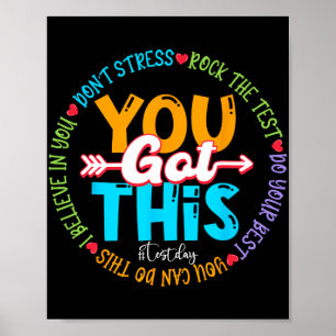 Dag Rock De Test Leraar Testing Dag Je Heb Dit Poster