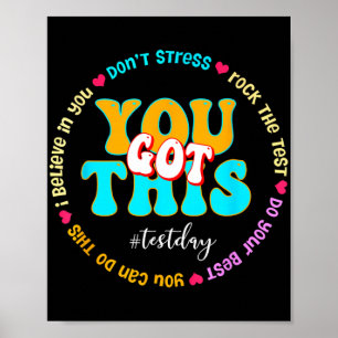 Dag Rock De Test Leraar Testing Dag Je Heb Dit Poster