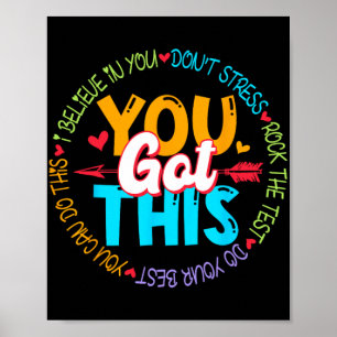 Dag Rock De Test Leraar Testing Dag Je Heb Dit Poster