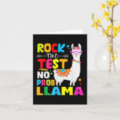 Dag Rock De Test Leren Geen Prob Llama Leraar Kaart (Gele Bloem)