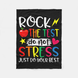 Dag Rock Test Leraar Test Dag Leraar Fleece Deken