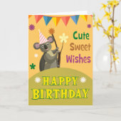 Dag rond de viering van het Koala-Wenskaart Kaart (Gele Bloem)