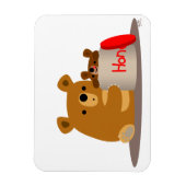 Dag schatje! Zachte cartoonberen flexibele magneet (Verticaal)