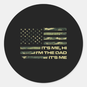 Dag Shirt Het Is Ik Hoi Ik Ben De Vader Zijn Ik Ronde Sticker