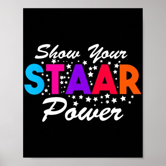 Dag Show Uw Staar Power Student Docent Poster (Voorkant)