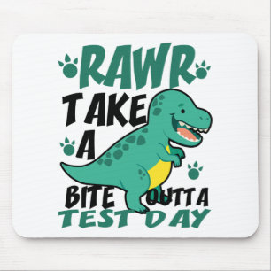 Dag T-rex Grappige Student Leraar Dinosaurus Exame Muismat