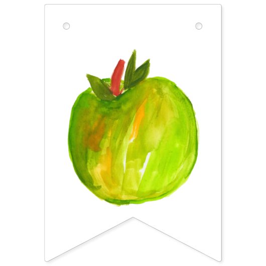 Dag tegen herfst appelvrucht vlaggetjes (Derde vlag)