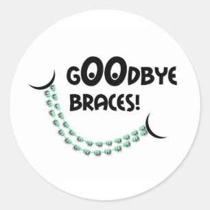 Dag tegen Orthodontist Patiëntencadeau Ronde Sticker