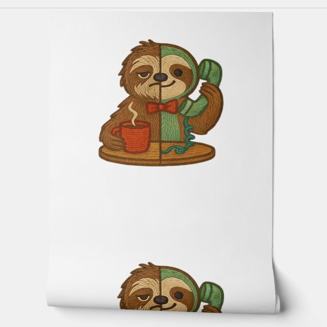 Dag-tot-nacht Luiaard Glow-Up Patch – Geborduurde  Behang (Afrollen)