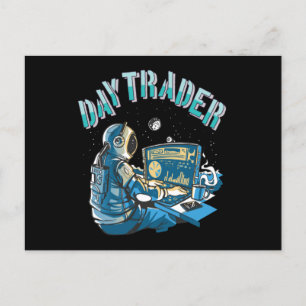 Dag Trader Astronaut in ruimte Briefkaart