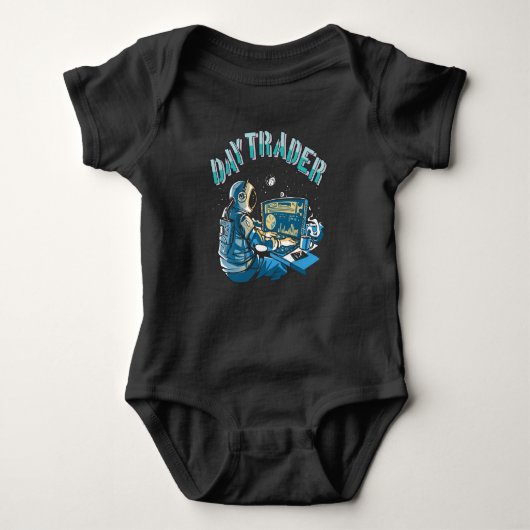 Dag Trader Astronaut in ruimte Romper (Voorkant)