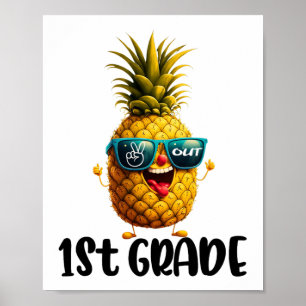 Dag van 1e klas vrede uit 1e klas grappige afgestu poster