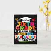 Dag van 6e klas Afstuderen Afstuderen jongens meis Kaart (Gele Bloem)