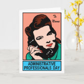 Dag van administratief personeel kaart (Gele Bloem)