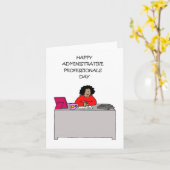 Dag van administratief professionals Afro-Amerikaa Kaart (Gele Bloem)