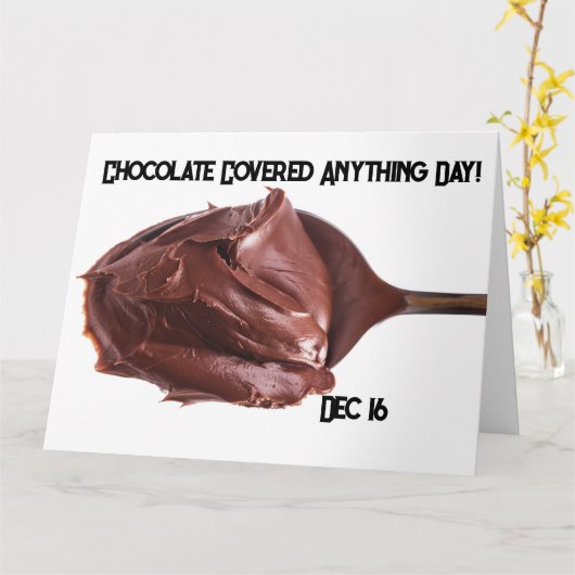 Dag van alles met chocolade kaart (Gele Bloem)