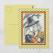 DAG VAN DANK OLIFANT, DANKBARE PELGRIM OLIFANT BRIEFKAART (Voorkant / Achterkant)