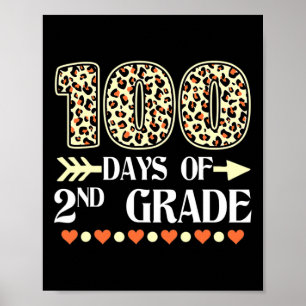 Dag van de 2e klas leraren 100 dagen van school Le Poster
