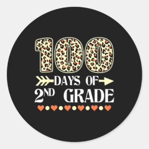 Dag van de 2e klas leraren 100 dagen van school Le Ronde Sticker
