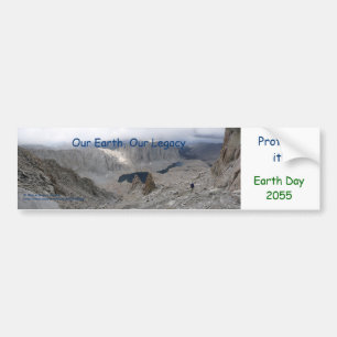 Dag van de Aarde 20xx Bumpersticker solitaire wand