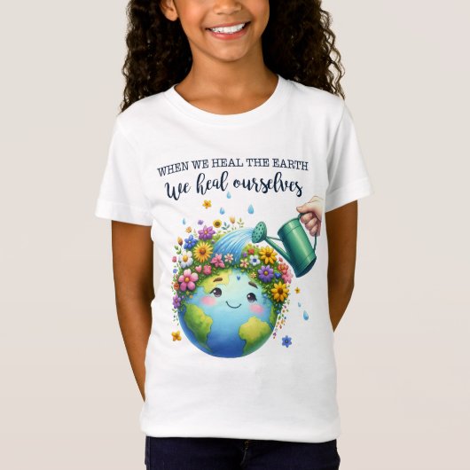 Dag van de Aarde 22 april Recyclen het milieu redd T-shirt (Voorkant)