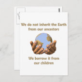 Dag van de Aarde Briefkaart (Voorkant / Achterkant)