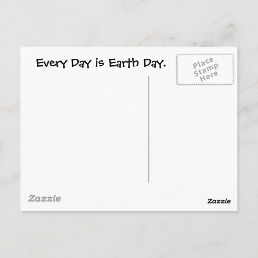 Dag van de Aarde Briefkaart (Achterkant)