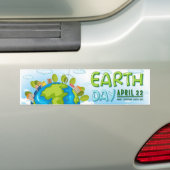Dag van de Aarde Bumpersticker (Op auto)
