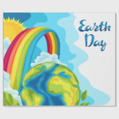 Dag van de Aarde Cadeaupapier (Vlak)