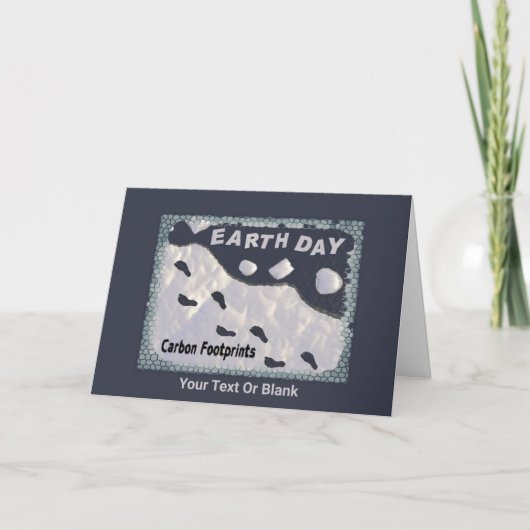Dag van de Aarde - Carbon Footprints Bedankkaart (Voorkant)