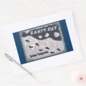 Dag van de Aarde - Carbon Footprints Rechthoekige Sticker (Envelop)