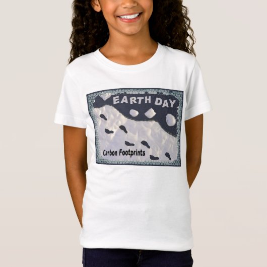 Dag van de Aarde - Carbon Footprints T-shirt (Voorkant)