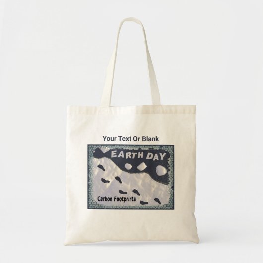 Dag van de Aarde - Carbon Footprints Tote Bag (Voorkant)