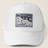 Dag van de Aarde - Carbon Footprints Trucker Pet (Voorkant)