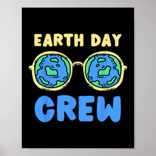 Dag van de Aarde Crew Earth Poster