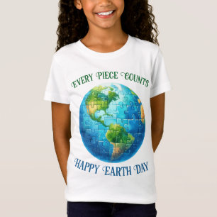 Dag van de Aarde Elk stuk telt Happy Earth Day T-shirt