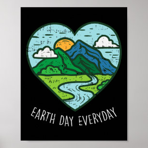 Dag van de Aarde Elke dag 22 april Milieuvriendeli Poster