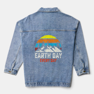 Dag van de Aarde Elke dag 51e Jubileum Planet Teac Denim Jacket